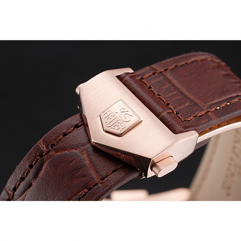 Cinturino 22 Mm In Vera Pelle Marrone Vintage – Adatto A Orologio Tag Heuer Monaco