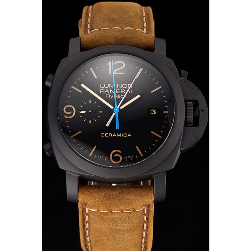 Officine Panerai Pelle Mohawk Marrone Havana 24/22 mm Casual Watch Band Cool Officine Panerai Pelle Mohawk Marrone Havana 24/22 mm Casual Watch Band Cool