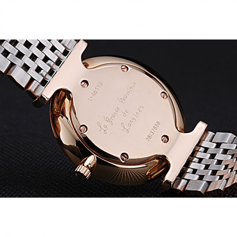 Longines La Grande Classique in oro rosa quadrante bianco Diamond