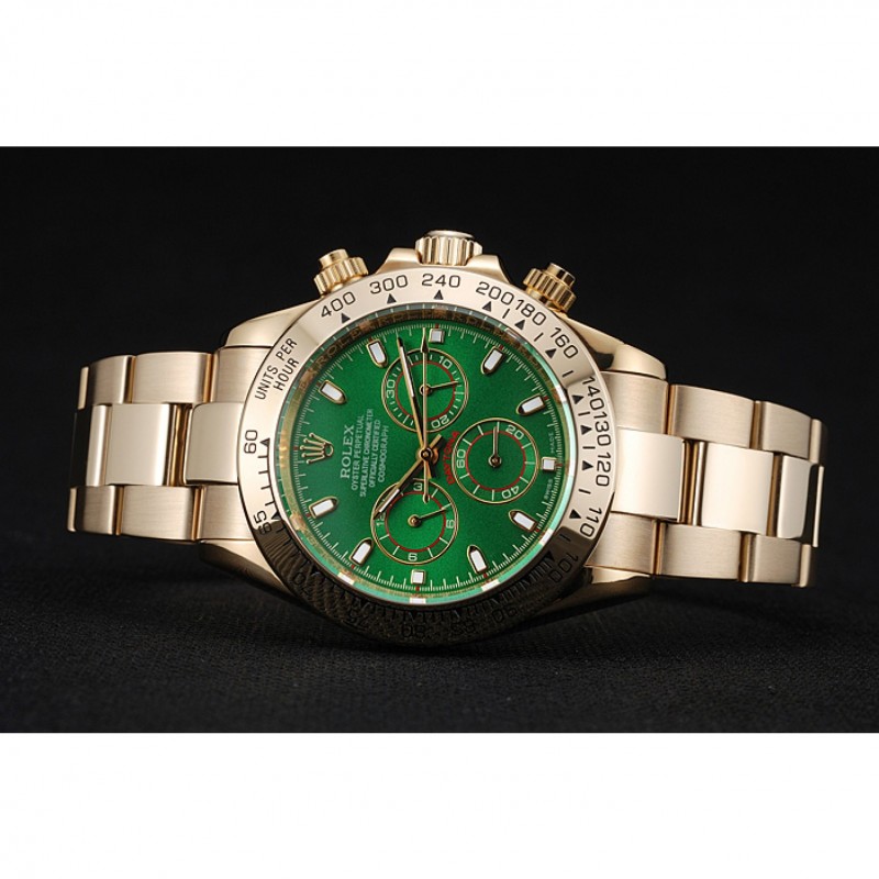 Rolex daytona oro on sale giallo quadrante verde