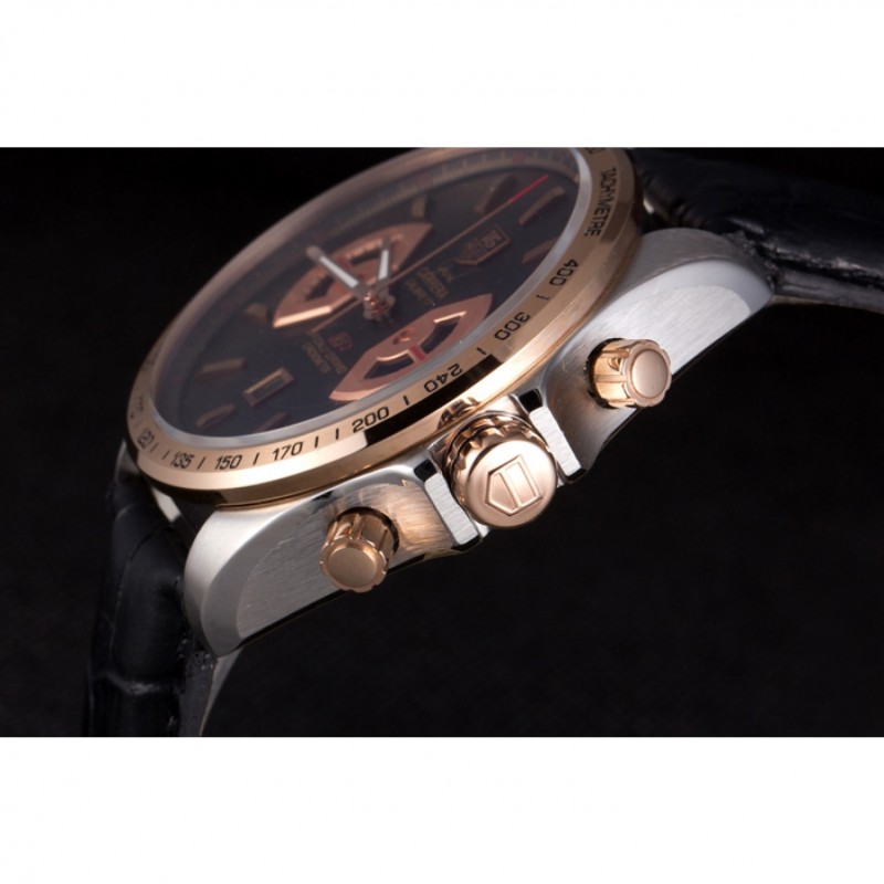 Orologio in stile vetro colorato: design Red Devil, cinturino in pelle nera - Italia