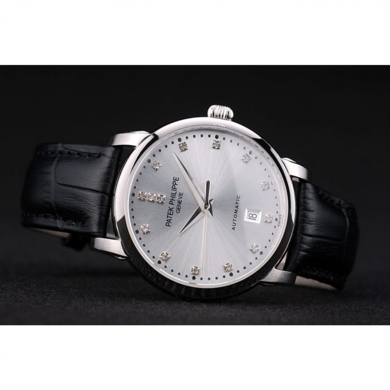 Cinturino In Vera Pelle Nero 20mm Per Orologio Patek Philippe – Regolabile E Classico - Foto 2