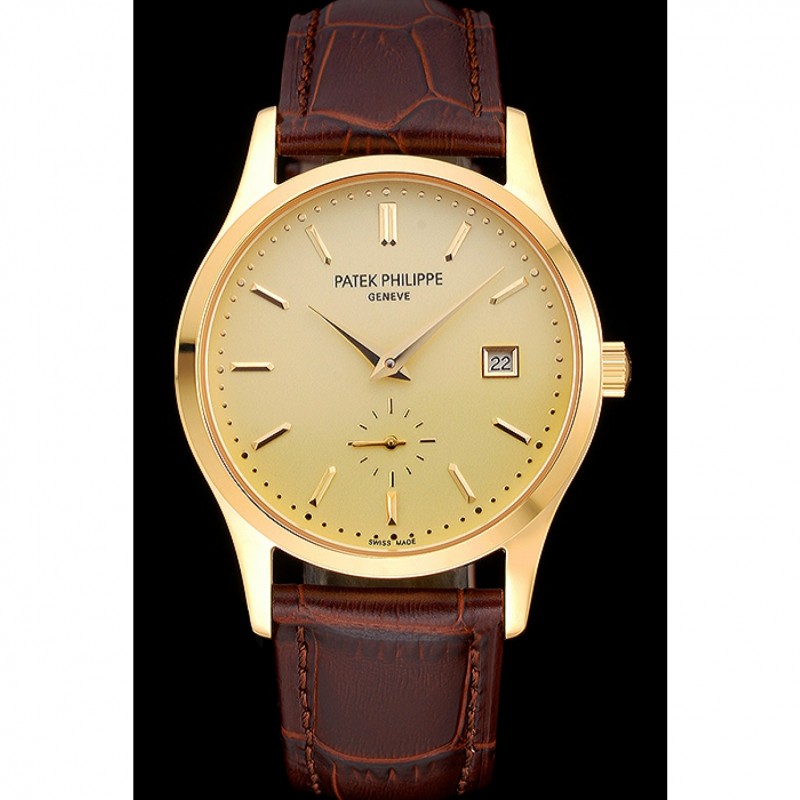 Cinturino Patek Philippe 20/16mm Marrone Pelle Alligatore