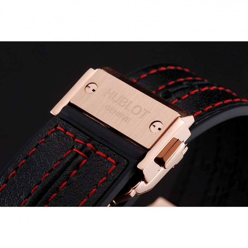 ADATTO PER OROLOGIO HUBLOT BIG BANG FUSION NERO ROSSO Gomma Cinturino F1 CLAUSURA 26 29mm - Foto 13